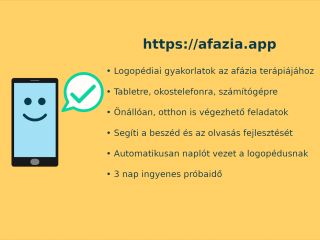 Afázia App: Logopédiai gyakorlatok az afázia terápiájához